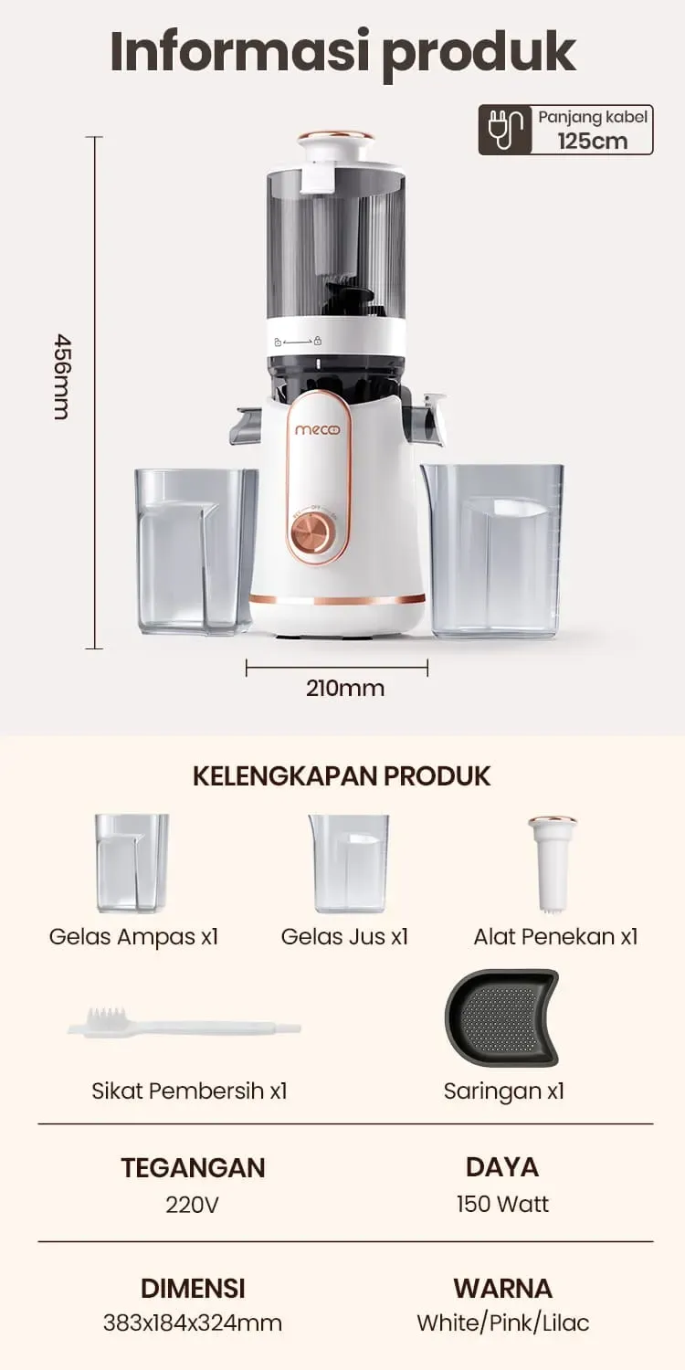 Mecoo Slow Juicer PRO