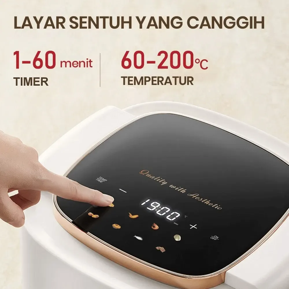 Mecoo Air Fryer Transparan
