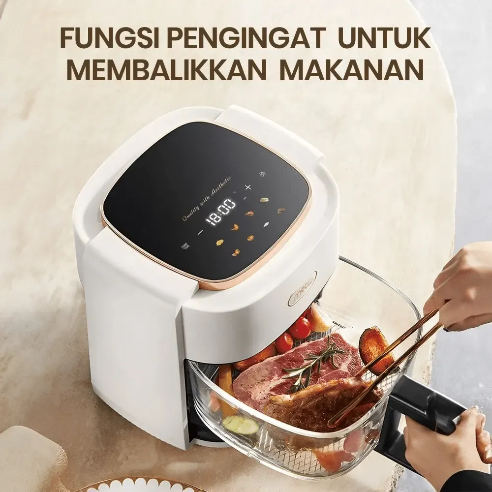 Mecoo Air Fryer Transparan