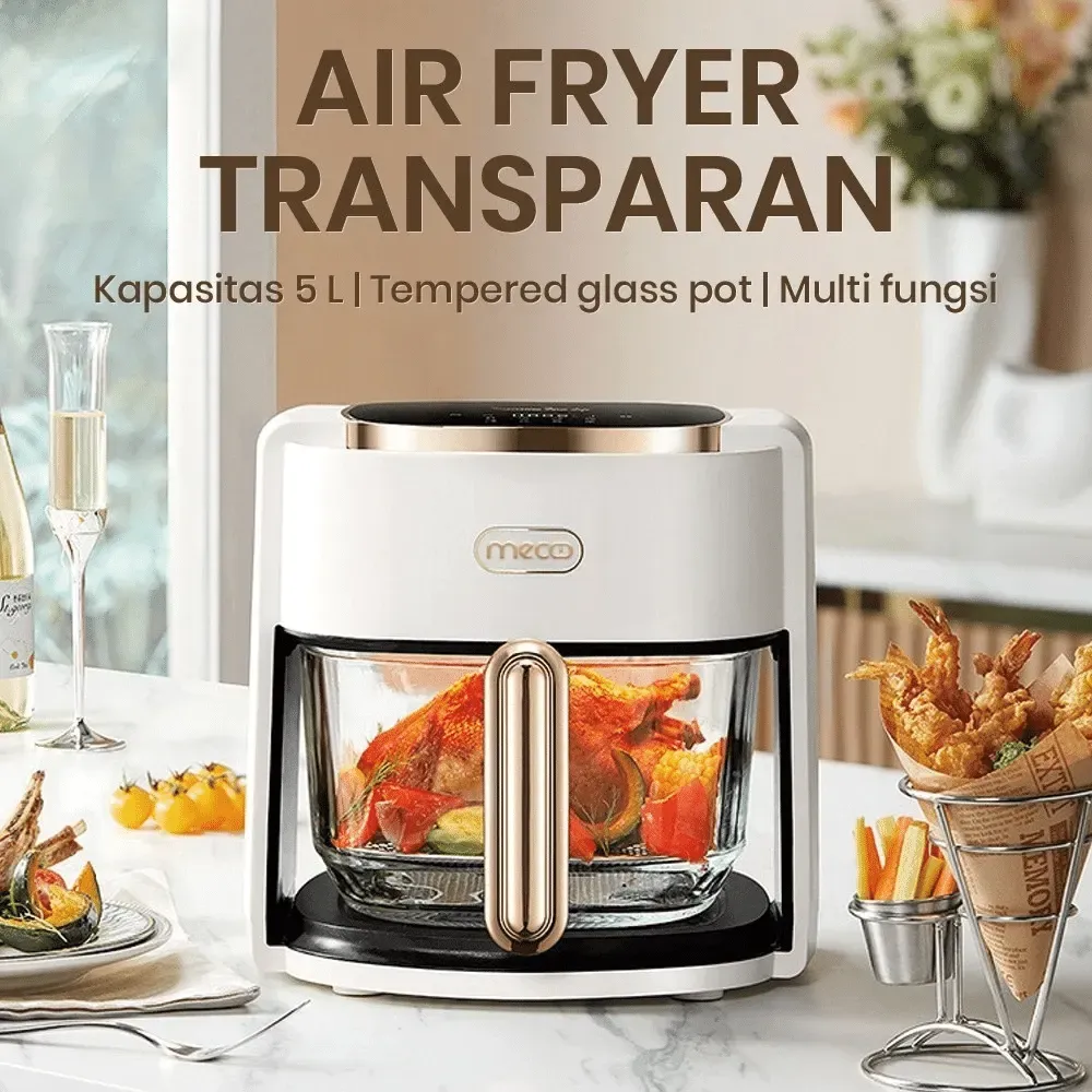 Mecoo Air Fryer Transparan